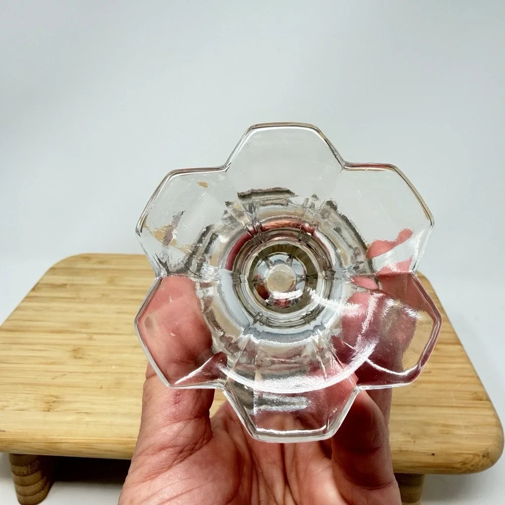 Vintage Fenton Valencia Clear Swung Glass 11.5